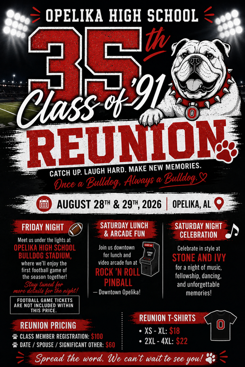 OHS Class of 91' 35th Class Reunion